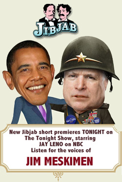 Join McObama on the Tonight Show and later on Jibjab.com